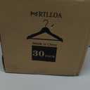 JS Hanger Wooden Coat Hangers, 20 Pack High Grade 17.5 Inch Wood Suit Hangers with Non Slip Pant Bar - Extra Smooth and Splinter Free Natural Finish Wooden Suit Hangers for Closet Organization