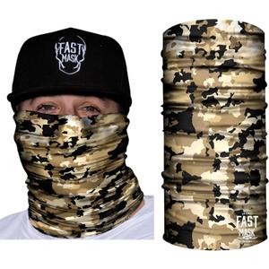 4 x Tubular Bandanas With Face Shielding Protection Unisex - Camo (Brown)