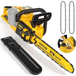 16-Inch Brushless Chainsaw, 40V (2 x 20V MAX) Cordless Battery Powered Chain Saw For DeWALT 20V Battery,with Auto Oiler & Security Lock,Ideal for Wood/Tree Cutting, Pruning,(Tool Only)
