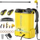 Battery Powered Backpack Sprayer with Auto Mixer,2 Batterie,120PSI Sprayer