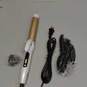 2 in 1 Curler and Straightener Travel Dual Voltage Curling Iron 1.25 Inch Normal Size Hair Curler Ceramic with EU/UK Plug Adapter for Travel Curling Wand Adjustable Temperature and Anti-Tangle