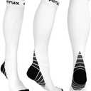 Physix Gear Compression Socks 20-30 mmHg - Men & Women - Running, Nurses, Shin Splints, Flight, Travel, S/M