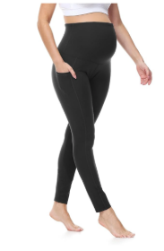 4 Pack Women's Maternity Leggings Over The Belly Soft Non-See-Through Workout Yoga Pants Pregnancy Leggings, XXL