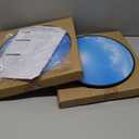 12" Blue Sky Flush Mount Ceiling Light Fixture,24W Dimmable 3000K/4000K/6000K 3 CCT Adjustable Black Ceiling Lights,LED Round Flat Panel Light for Kitchen Bedroom Hallway,ETL Listed (2-Pack) (Blue sky and white clouds)