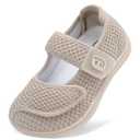 JOINFREE Toddler Wide Shoes Boys Girls Barefoot Shoe Kids Breathable School Sneakers Tennis Walking Non-Slip Sole Indoor Outdoor Khaki Size 12