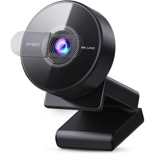 EMEET C950 4K Webcam for PC - PDAF Autofocus, USB Webcam with Microphone & Physical Privacy Cover, 1080P@60FPS, USB 2.0 Plug&Play, No Tripod Hole, Web Cam w/ 70View for Meeting/Online Classes/Zoom