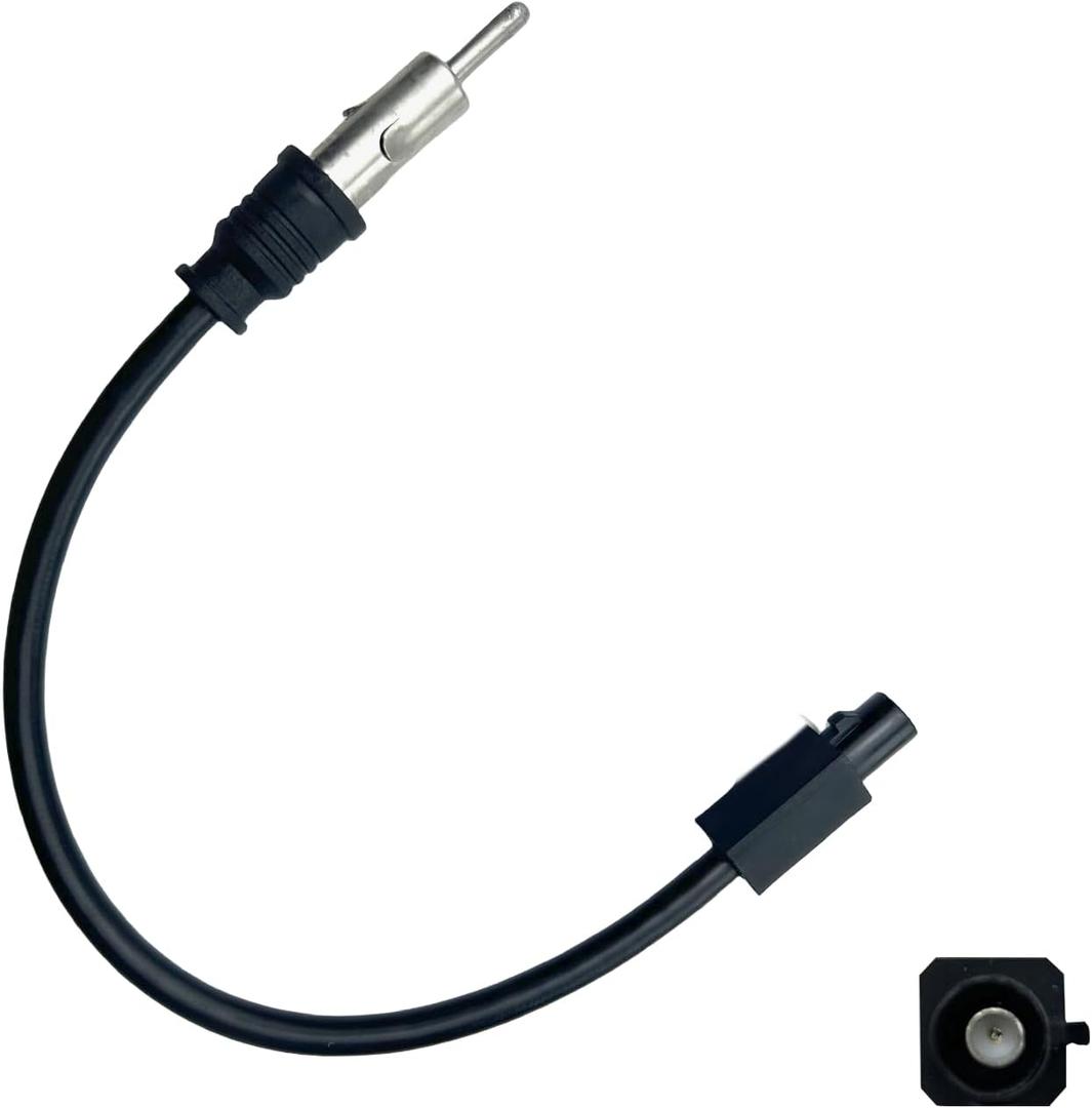 Radio Antenna Adapter Compatible with Dodge Ram Jeep Wrangler Aftermarket Radio Stereo Antenna Adapter for C-Class Sprinter Buick Cadillac Aftermarket Stereo Antenna Connector Cable Plug