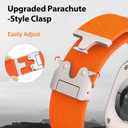 Elastic Sport Band for Apple Watch Ultra 3/2/1 Bands 49mm 46mm 45mm 44mm 42mm 41mm 40mm 38mm Men Women, Adjustable Parachute Buckle Nylon Fabric Wristband for iWatch Series 11 10 SE 9 8 7 6 5 4 3