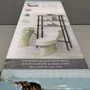 Zenna Home Over The Toilet Storage, Bathroom Storage Organizer with 3 Shelves, Bathroom Space Saver That Fits Above Toilet, Driftwood and Matte Black Frame