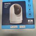 GNCC Indoor Security Camera, 2K Cameras for Home Security with Motion Detection, Baby/Pet Camera with Phone App, Night Vision, 2-Way Audio, TF/Cloud Storage, Works with Alexa & Google Home, 2.4G WiFi