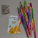 220PCS Magnetic Building Sticks Blocks, Magnet Educational Toys Magnetic Sticks Stacking Toys STEM Set, Non-Toxic Building Toy 3D Puzzle with Storage Bag