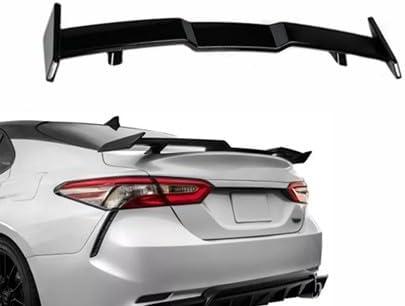 Highkick Trunk Spoiler Wing Gloss Black JDM TRD Style Compatible with 2018-2024 Toyota Camry Rear Trunk Spoiler