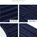 BTFBM Women 2025 Summer One Shoulder Bodycon Ruched Maxi Dress Slit Mesh Long Formal Cocktail Fall Wedding Guest Dresses (Blue, L)