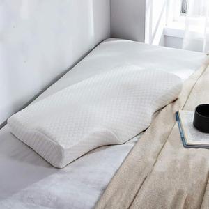 White Rectangular Cervical Memory Foam Pillow, Orthopedic Pillows for Neck Pain, Ergonomic