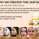 Whipped Beef Tallow Balm,Manuka Honey & 100%Grass-Fed,2oz, (Unscented/Herb-Infused), Skin Care and Face cream