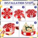 Silipull Giant Casino Decorations 15.7 Inch Large Paper Poker Chips Favor Boxes Jumbo Oversized Poker Game Theme Centerpieces for Tables Casino Birthday Party Decorations