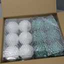 Lyrow 24 Pcs 3.15" Glitter Christmas Ball Ornament Set Christmas Ball Bulk Xmas Sequin Foam Hanging Ornament Decorative Hanging for Tree Party Holiday Decor(White, Champagne Gold, Lake Blue, Green)