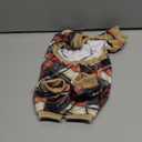 KYEESE Dog Pajamas Soft Coat Velvet Doggie Jammies Lightweight Pjs Comfy Pet Clothes Plaid Dog Pajamas for Small Dogs Boy Girl Stretchy Onesie, Khaki, Small (Small (7-9lbs))