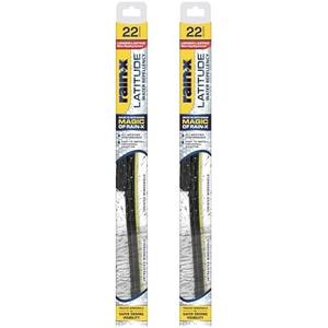 Rain-X 810165 Latitude 2-In-1 Water Repellent Wiper Blades, 22 Inch Windshield Wipers (Pack Of 2), Automotive Replacement Windshield Wiper Blades With Patented Rain-X Water Repellency Formula