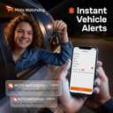 GPS Tracker for Vehicles, No Subscription with Real-Time Location, Mileage Tracking, Speeding Monitoring, Route History, Geofence, OBD, for Fleets & Families, USA, Any Vehicle 1998+, Moto Watchdog