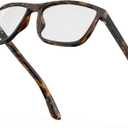 Bloomoak 100% Red Lens Blue Green Light Blocking Glasses- Dual AR Coatings Sleep Glasses Before Bed - Anti Glare, Fatigue (43% - Brown Tortoiseshell (Hard Case Included))