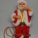 2025 Upgraded Climbing Santa Claus on Rope, Animated Electric Musical Christmas Ornament with 3 Modes, Secure Tree Hook & Reinforced White PVC Case, Heartwarming Holiday Decoration Gift