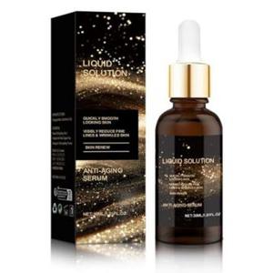 Olavita Liquid Solution Anti Aging Serum–Olavita Face Serum,Intensely firms skin,Smooths Fine Lines and Hydrates, For Women with Mature and Daily Skincare (1pc) (Black)