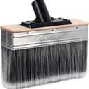 7-Inch Deck Stain Brush Applicator for Applying Paints, Sealers on Wood, Fence, Brick, Concrete Walls - Heavy-Duty Outdoor Oil Staining Brush