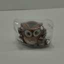 Swing Owl Hanging Planters for Indoor Plants, Cute Small Succulent Pots with Drainage Hole, Unique Resin Plant Hangers Outdoor, Hanging Plant Holder for String Of Pearls, Gift Ideas for Mother (Brown-2)