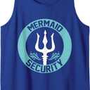 Mermaid Security Swimmer Gift Merman Merdad Swimming Tank Top Royal Blue Large