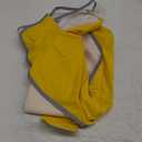 SlowTon Dog Raincoat, Adjustable Dog Rain Jacket Clear Hooded Double Layer, Waterproof Poncho with Reflective Strip Straps and Storage Pocket for Small Medium Large Dog (Yellow XL)