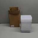 Citylife 8 Packs Small Storage Bins 1.3 QT Plastic Storage Container Stackable Box with Lids for Organizing, Clear White