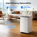 DR.PREPARE 3600-3800 Sq.Ft Dehumidifier for Home Smart APP Control with Drain Hose, 65 Pints/Day Dehumidifier for Basement, Bedroom, Bathroom, Garage, Large Room, Dry Clothes, 3 Modes, 24H Timer