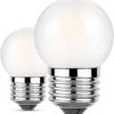 G40 1.5W Led Bulb, (2 Pack) Soft Warm White 2700K,Equivalent 15 Watt Light Bulbs,Standard E26 Base CRI85+ Non-Dimmable for Home Lighting Decorative,150-Lumen