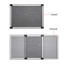 FLYZZZ Adjustable Window Screen Horizontal (19.68"H x 28"-52"W) 1 Pack Expandable Window Screen Large Replacement for Home