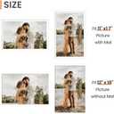 upsimples 12x18 Picture Frame, Display Pictures 11x17 with Mat or 12 x 18 Without, Wall Hanging Poster Frames, White, 1 Pack