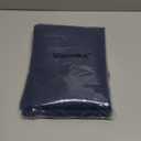 Navy Blue Valances for Windows, Light Filtering Faux Linen Textured Small Short Valance Curtains for Bathroom Basement Farmhouse, Rod Pocket Top Half Curtains for Windows, 60" Wx24 L