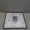 Americanflat 14x14 Picture Frame with Polished Plexiglass - Use as 4x6 Frame with Mat or Display 14x14 Photo Without Mat - Streamline Collection - Thin Border Square Frames for Wall Display - Black
