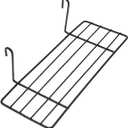  Balacoo Parrot Birdcage Platform Perch with Hanging Hooks - Iron Grid Wall Shelf for Small Pet Birds Bird Cage Accessory Stand for Climbing Resting and Display 9.84X3.93X2.75In