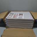 SNSLXH 5 Pack Stackable Closet Storage Basket, Multifunctional & Foldable Closet Organizer for Bathroom Kitchen Laundry Room Wardrobe Storage, Space-Saving Clothes Storage Drawer Organizer, White