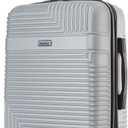 InUSA RESILIENCE Luggage with Spinner Wheels | Durable Lightweight Hardshell Suitcase, Spacious Travel Bag with Handle and Trolley | 20-Inch Carry On Small Luggage | Silver