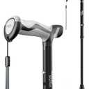HEALTHBAZAAR Walking Cane for Men & Women, Foldable Cane with Shock Absorption - Adjustable, Lightweight Collapsible Walking Stick for Seniors & Adults, Comfort Grip Handle, Heavy Duty All Terrain Tip