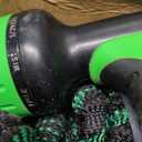 Flexi Hose with 8 Function Nozzle, 75FT - Lightweight Expandable Garden Hose, No-Kink Flexibility, 3/4 Inch Solid Brass Fittings and Double Latex Core - Green