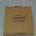 Lezonic Flameless Votive Candles Battery Operated with Remote and Timer, Pack of 6 (D:2" X H:3") LED Ivory White Long Lasting Flickering Wax Candles with Realistic 3D Flame