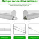 LightingWill LED T5 Integrated Fixture 3FT, Natural White 4000K, 14W, Linkable LED Shop Light, LED Ceiling Light and Under Cabinet Light, Corded Electric with Built-in ON/Off Switch, 1 Pack