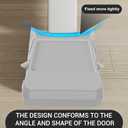 2Pc Funny Tesla Cybertruck Door Stoppers for Bottom of Door, Anti-Slip Rubber Heavy Duty Door Stop Wedge, Large Doorstop 2 inches High Gate Holder Suits Any Floor As a Gifts