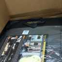 Aierxuan 5pcs Car Seat Covers Full Set with Waterproof Leather, Airbag Compatible Automotive Vehicle Cushion Cover Universal Fit for Most Cars (Black and Red)