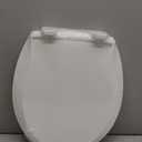 YASFEL Toddler Toilet Seat Built in, Potty Training Toilet Seat for Toddlers, Kids & Adults White Plastic Toilet Seats Standard Round Slow Close with Magnets(White, 16.5)