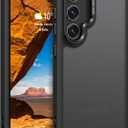 Rayboen for Samsung Galaxy S23 Case, Frosted Anti-Slip Shockproof Durable Case for S23 with Translucent Silky Feel PC Back, Soft Silicone Edge and Metal Camera Protection, Matte Black