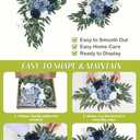 Wedding Arch Flowers Set of 2, Artificial Flowers for Decoration for Wedding Ceremony Backdrop, Wedding Floral Arrangement for Arch, Wedding Welcome Signs, Reception Decor (Dusty Blue)